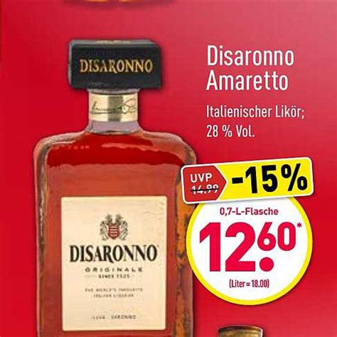 disaronno amaretto liqueur at aldi.